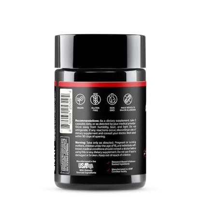 Snap Supplements Stickstoffmonoxid-Booster für Männer & Frauen – L-Citrullin + 3 Formen von L-Arginin für Ausdauer, Durchblutung & Energie – Koffeinfreie Pre-Workout-Alternative, 60 Kapseln