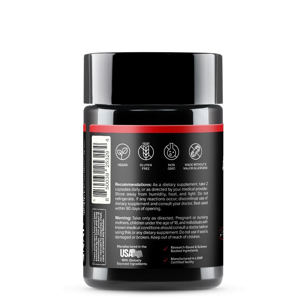 Snap Supplements Stickstoffmonoxid-Booster für Männer & Frauen – L-Citrullin + 3 Formen von L-Arginin für Ausdauer, Durchblutung & Energie – Koffeinfreie Pre-Workout-Alternative, 60 Kapseln