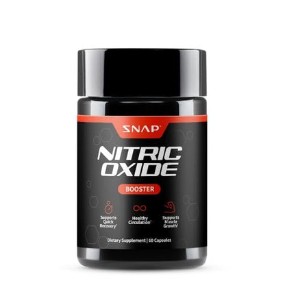 Snap Supplements Stickstoffmonoxid-Booster für Männer & Frauen – L-Citrullin + 3 Formen von L-Arginin für Ausdauer, Durchblutung & Energie – Koffeinfreie Pre-Workout-Alternative, 60 Kapseln
