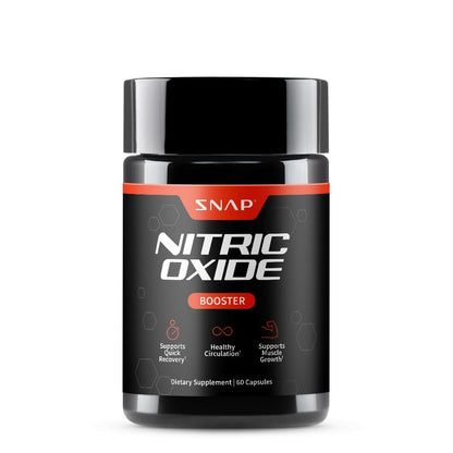 Snap Supplements Stickstoffmonoxid-Booster für Männer & Frauen – L-Citrullin + 3 Formen von L-Arginin für Ausdauer, Durchblutung & Energie – Koffeinfreie Pre-Workout-Alternative, 60 Kapseln