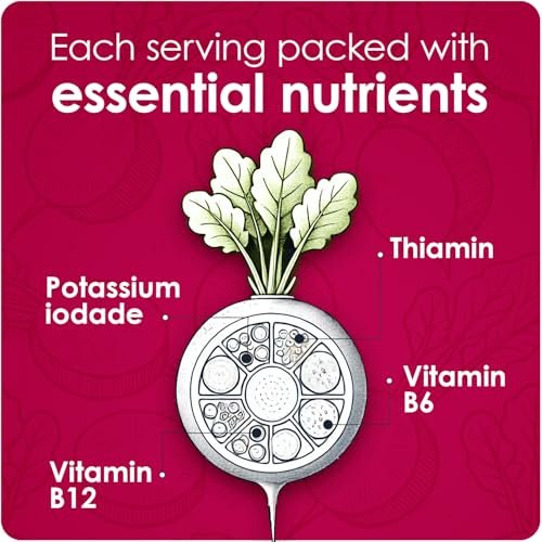 Rabano Yodado Ionisiertes Rettich-Diät-Flüssigergänzungsmittel mit Jod, Vitamin B1, B6 & B12 – Wellness & Verdauungsunterstützung, hilft natürliche Energie & Nährstoffgleichgewicht zu erhalten, 240 ml, 1er Pack