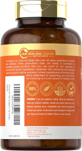 Carlyle Hanföl Kapseln | 126.000 mg | 180 Softgels | Non-GMO, Glutenfrei