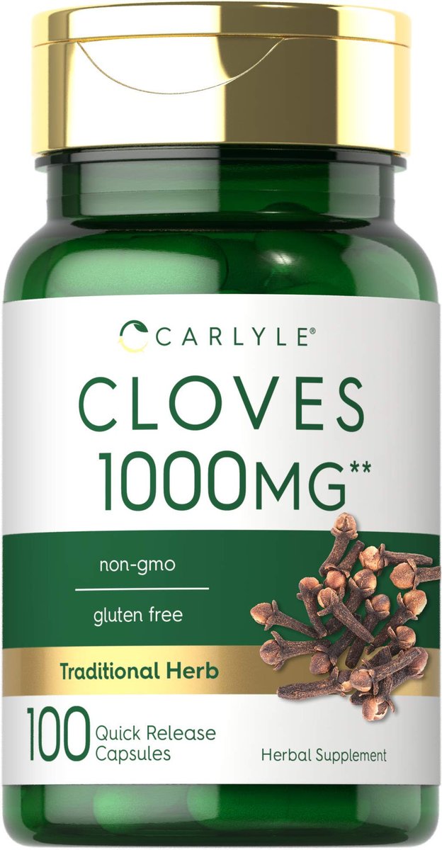 Carlyle Nelken Supplement | 100 Kapseln | Kräuterextrakt | Non-GMO & Glutenfrei