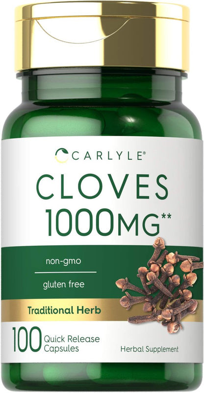 Carlyle Nelken Supplement | 100 Kapseln | Kräuterextrakt | Non-GMO & Glutenfrei