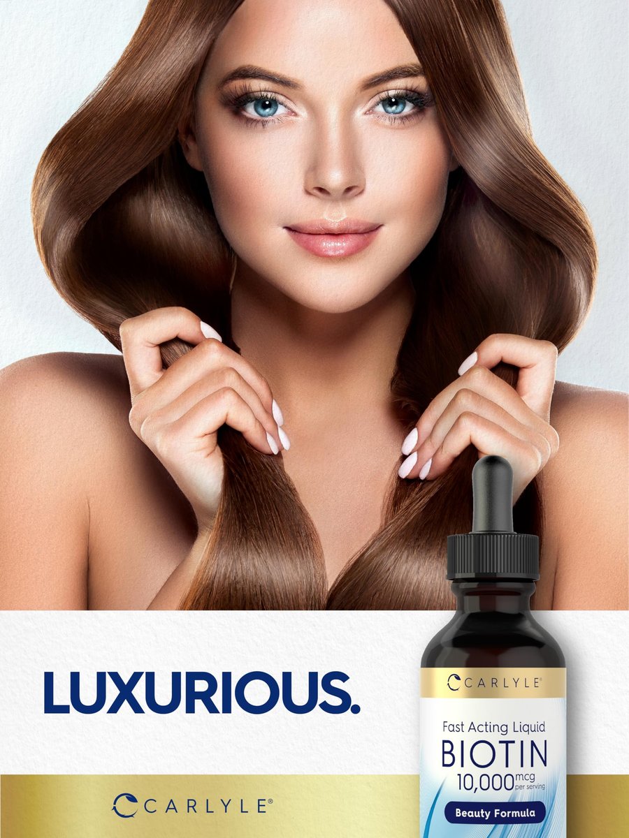 Carlyle Flüssiges Biotin 10.000 mcg | 2 oz | Extra starke Tropfen | Vegetarisch, Nicht-GVO, Glutenfrei