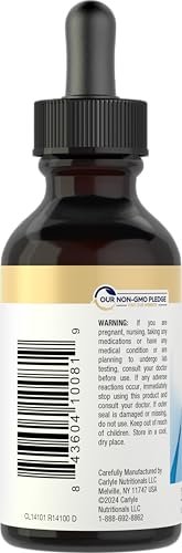 Carlyle Flüssiges Biotin 10.000 mcg | 2 oz | Extra starke Tropfen | Vegetarisch, Nicht-GVO, Glutenfrei