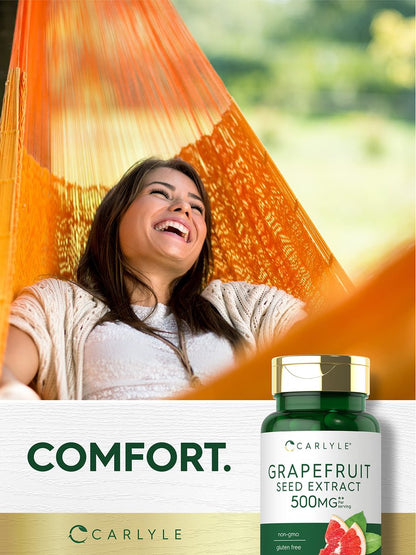Carlyle Grapefruitkernextrakt | 120 Kapseln | Maximale Stärke | Non-GMO, Glutenfrei