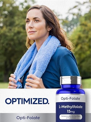 Carlyle L-Methylfolat 15 mg | 60 Kapseln | Maximale Stärke | Optimiert und aktiviert | Non-GMO, glutenfrei | Methylfolat, 5-MTHF | von Opti-Folate