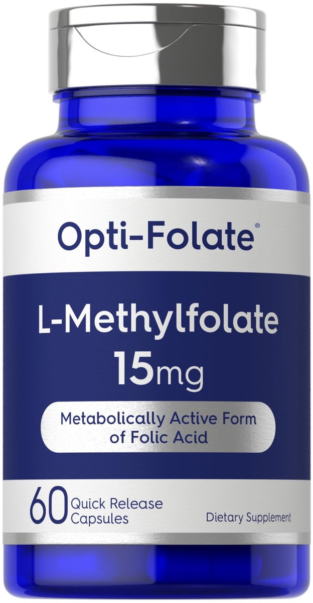 Carlyle L-Methylfolat 15 mg | 60 Kapseln | Maximale Stärke | Optimiert und aktiviert | Non-GMO, glutenfrei | Methylfolat, 5-MTHF | von Opti-Folate