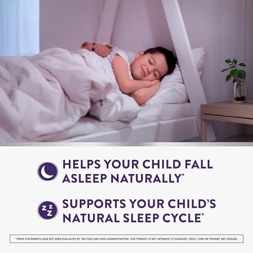 VICKS PURE Zzzs Kidz – Melatonin Gummis für Kinder, natürlicher Schlafhilfe, niedrig dosiert, 48 Gummis