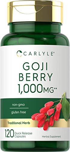 Carlyle Goji-Beere | 120 Kapseln | Konzentrierter Extrakt aus der Goji-Pflanze | Nicht-GMO, Glutenfrei