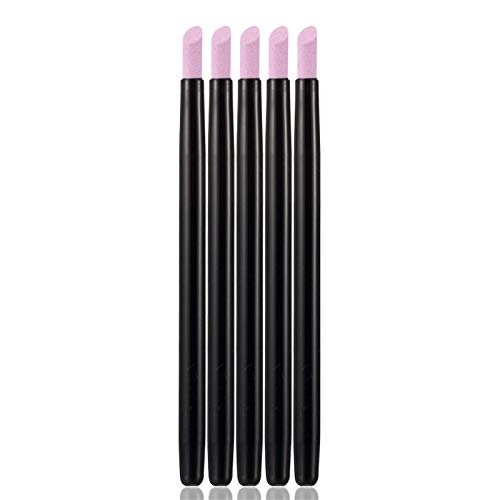 Yimart 5er Set Steinschleif-Nagelfeilen – Nagelfeilen-Set mit Cuticle Remover, Buffer und Pediküre-Stift – Waschbares Maniküre-Werkzeug für Nagelstudio und Kosmetik