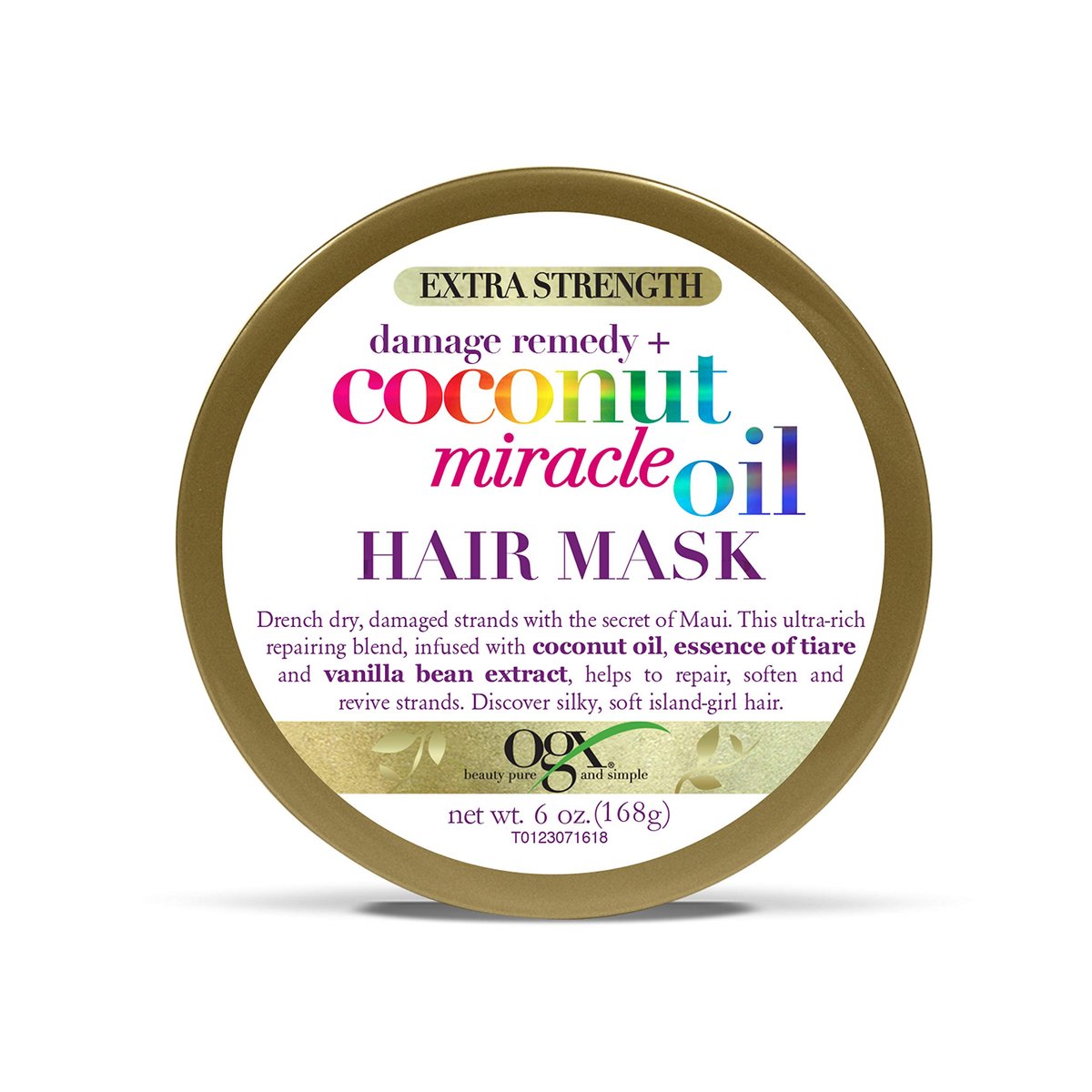 OGX Extra Strength Damage Remedy + Coconut Miracle Oil Haarmaske – Reparierende & feuchtigkeitsspendende Pflege für geschädigtes Haar, 177 ml
