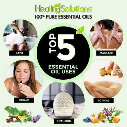 Healing Solutions Copaiba Öl Bio 10ml – Reines, unverdünntes Copaiba-Öl für Haare, Diffuser & Haut