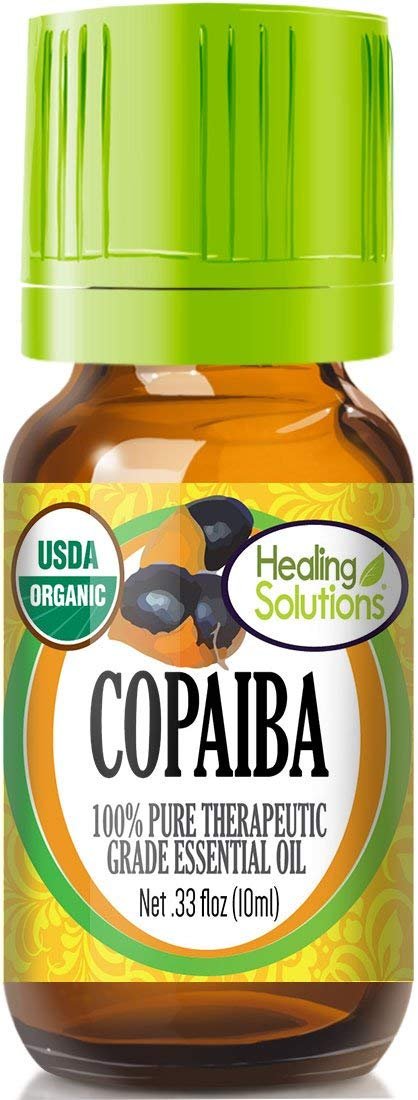 Healing Solutions Copaiba Öl Bio 10ml – Reines, unverdünntes Copaiba-Öl für Haare, Diffuser & Haut