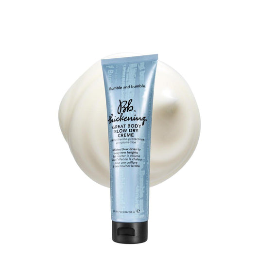 Bumble and bumble. Thickening Great Body Volumizing Blow Dry Cream | Für voluminöse Föhnergebnisse | Hitzeschutz | Für feines bis mittleres welliges und glattes Haar, 150 ml