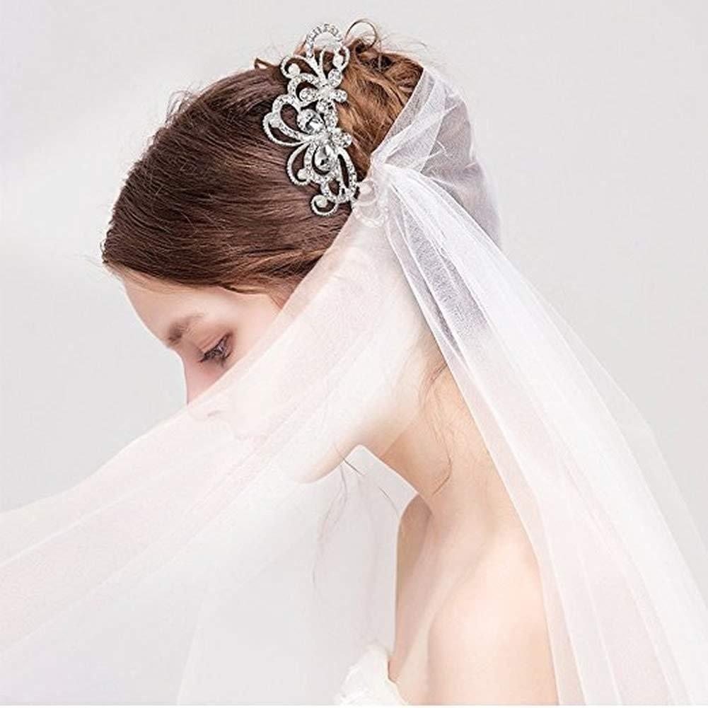 inSowni 32-teiliges Set Silberne Haarkämme für Hochzeiten + U-förmige und gedrehte Haarnadeln Accessoires mit Strass-Perlen für Frauen, Bräute, Brautjungfern