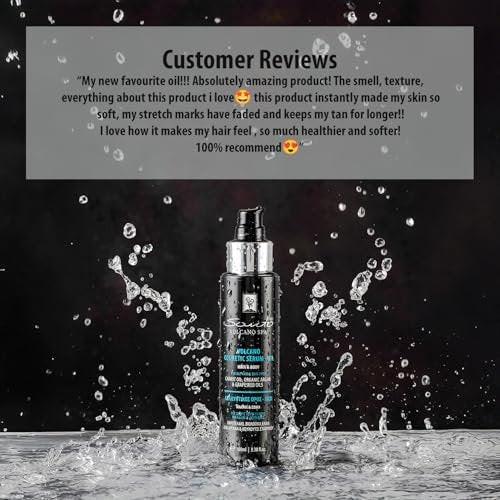 Santo Volcano Cosmetic Serum 100ml – Feuchtigkeitsspendendes & Anti-Aging Haar- und Körperöl – Stellt Elastizität wieder her, verhindert Dehnungsstreifen & repariert trockenes Haar und Haut