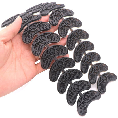 GOETOR Absatzplatten 30 Stück Gummi Schuhabsatzspitzen Reparatur-Pads Ersatz für Stiefel und Schuhe mit Nägeln (Schwarz)