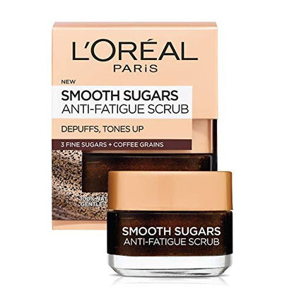 L'Oréal Paris Pure Sugar Peeling mit Kona-Kaffee – 1,7 Unzen – Für sofortige Verfeinerung und Energie für eine weiche, strahlende Haut