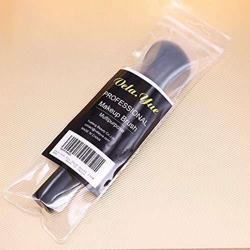 Vela.Yue Abgewinkelter Pinsel für Rouge, Puder, Bronzer, Highlighter und Contouring – 1 Stück, schwarz