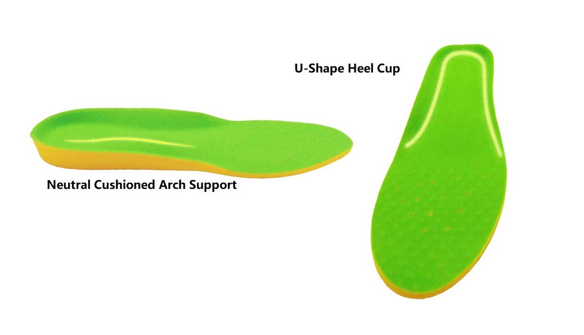 Happystep 1 Paar Breite Passform Memory Foam Einlegesohlen - Orthopädische Schuheinlagen für Herren & Damen - Plantarfasziitis & Fußschmerzlinderung - Fußgewölbestütze & Dämpfung, Ersatzeinlage (US Herrengröße 13-15)