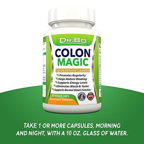 DR. BO Colon Cleanse Detox Formel – Natürliche Darmreinigung für Frauen und Männer, 30 Kapseln