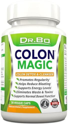 DR. BO Colon Cleanse Detox Formel – Natürliche Darmreinigung für Frauen und Männer, 30 Kapseln