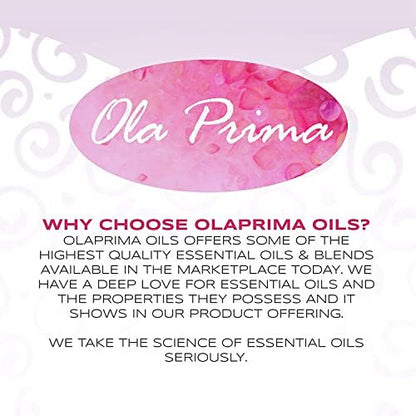 Ola Prima Rosen-Geranie Bio-Öl - Premium Qualität für Aromatherapie, Diffuser, Kerzen- & Seifenherstellung, mit Pipette - 118 ml