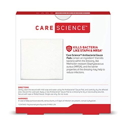 Care Science Sterile Mullkompressen, 20 Stück, 2x2 cm – Wundauflage zur Reinigung und Abdeckung von Wunden, Infektionsschutz