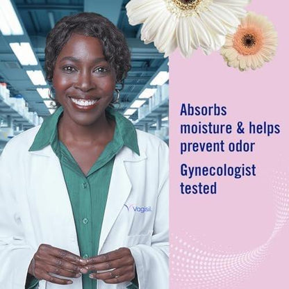 Vagisil Geruchsblocker Deodorant Puder für Frauen – Verhindert Scheuern, Talkumfrei, 8 Unzen (3er-Pack)