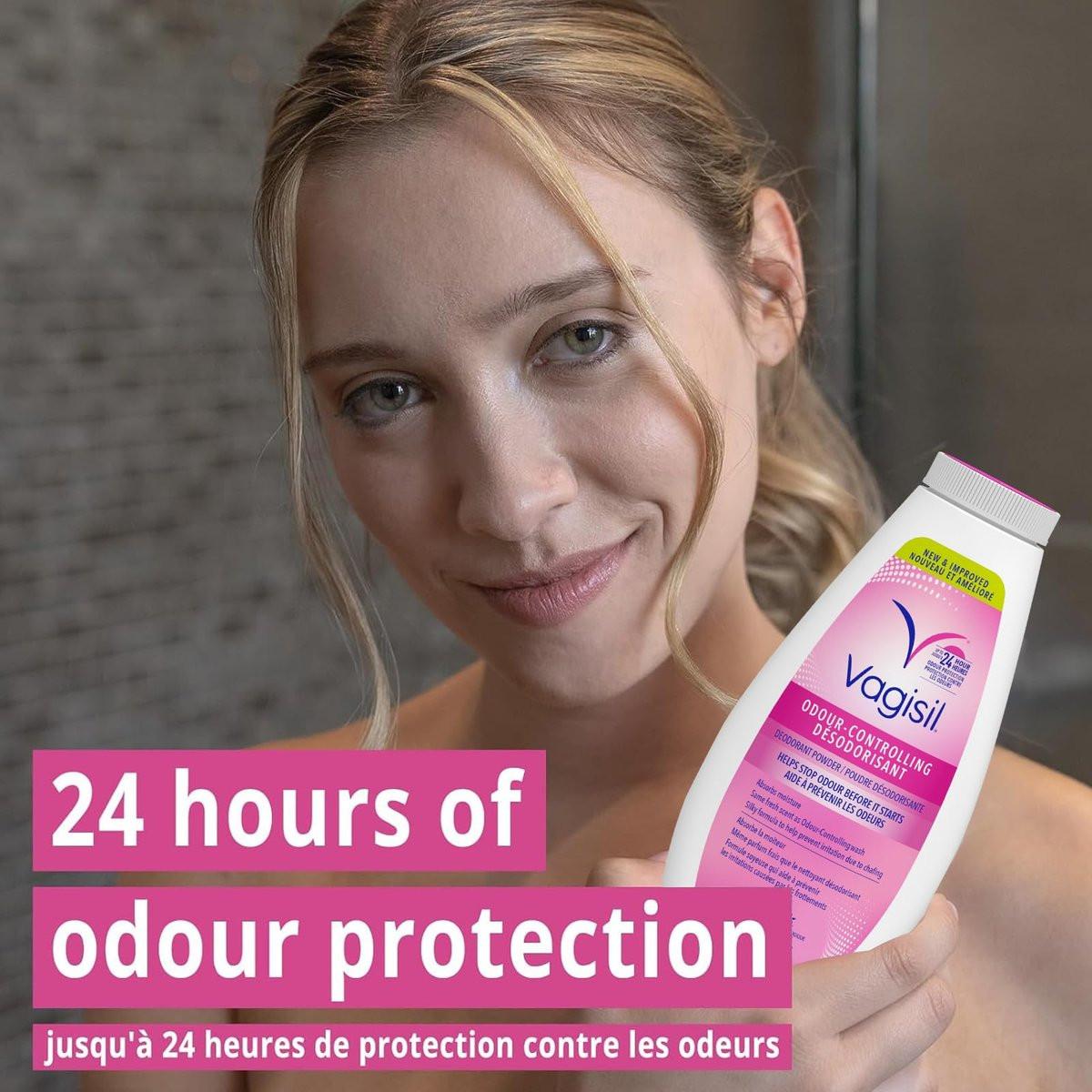Vagisil Geruchsblocker Deodorant Puder für Frauen – Verhindert Scheuern, Talkumfrei, 8 Unzen (3er-Pack)