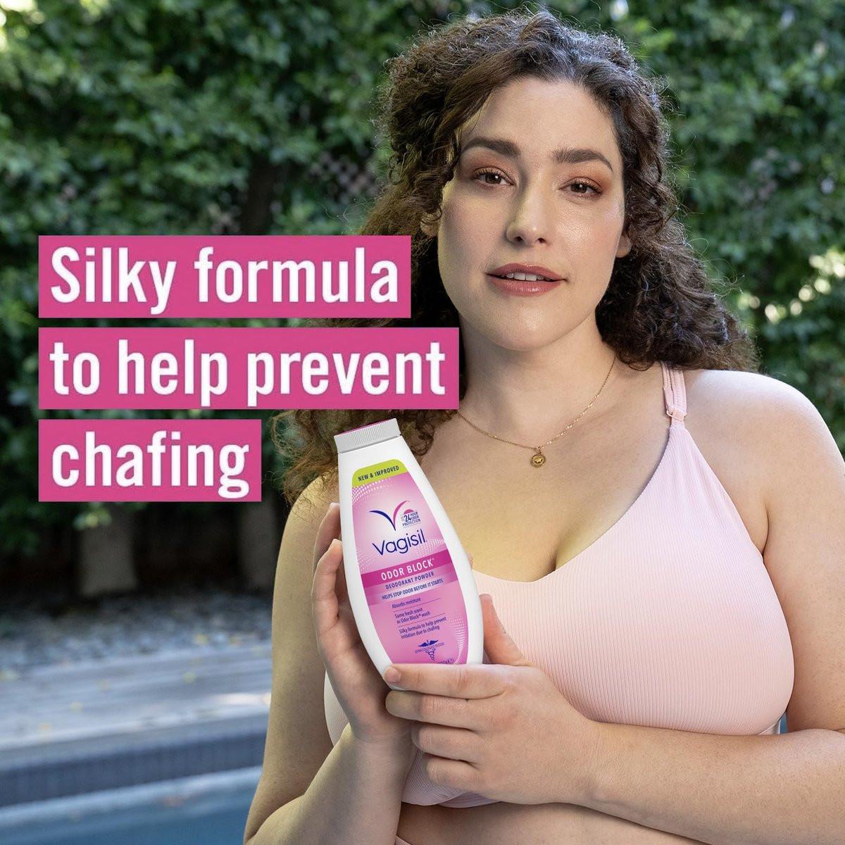 Vagisil Geruchsblocker Deodorant Puder für Frauen – Verhindert Scheuern, Talkumfrei, 8 Unzen (3er-Pack)