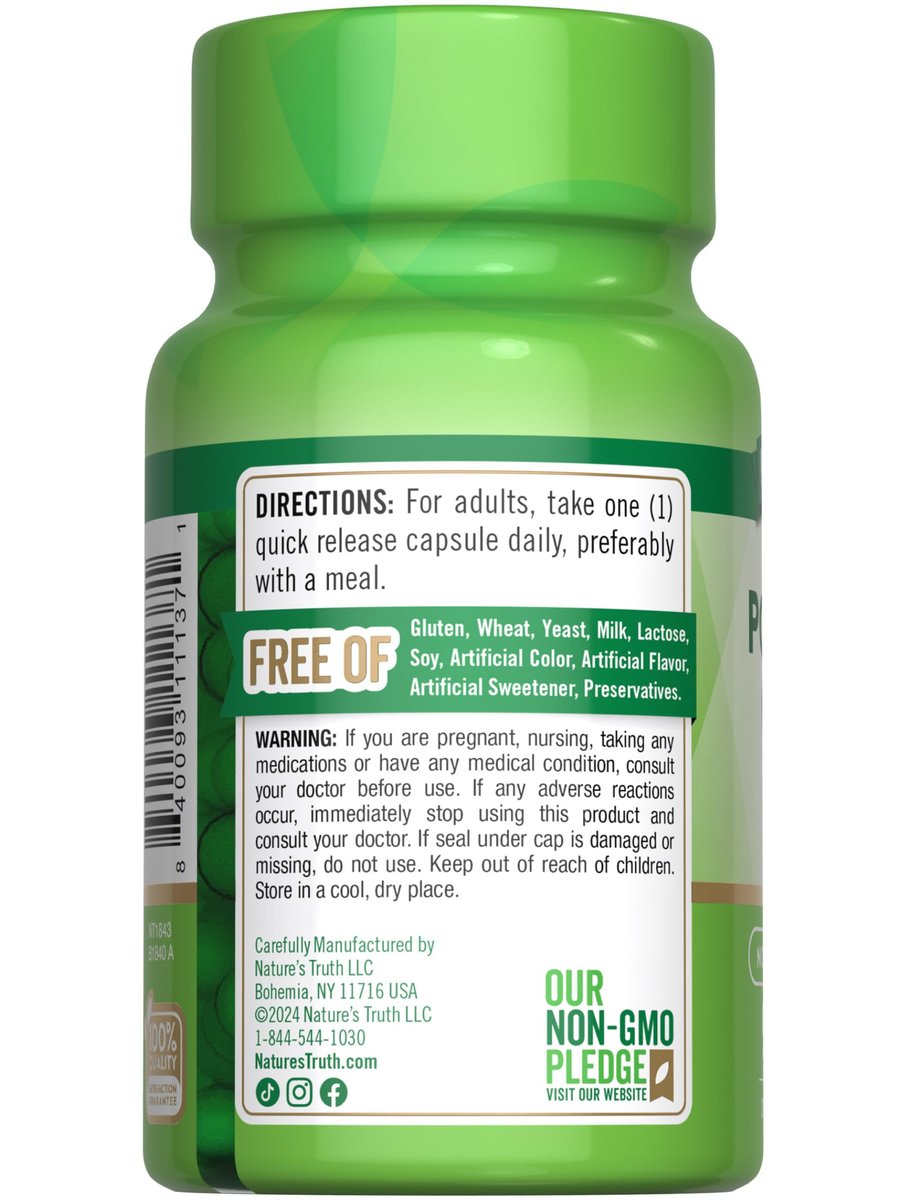 Nature's Truth Kaliumcitrat Kapseln | 275 mg | 90 Kapseln | Non-GMO & Glutenfrei