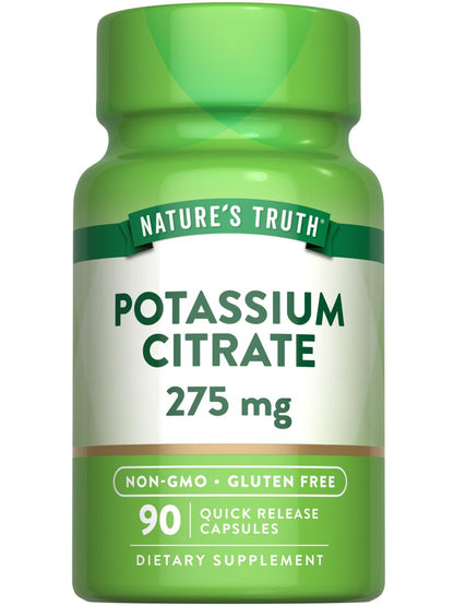 Nature's Truth Kaliumcitrat Kapseln | 275 mg | 90 Kapseln | Non-GMO & Glutenfrei