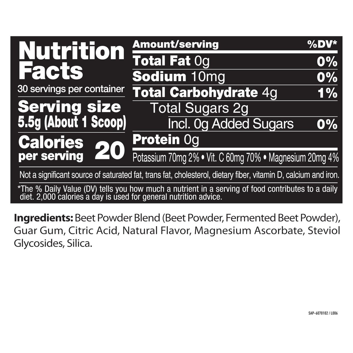 Healthy Delights Nature Fuel Power Beets - Superkonzentriertes, nicht-GMO Rote-Bete-Saftpulver - Leckerer Acai-Beeren-Granatapfel-Geschmack - 30 Portionen - Vorratsschrankfreundlich