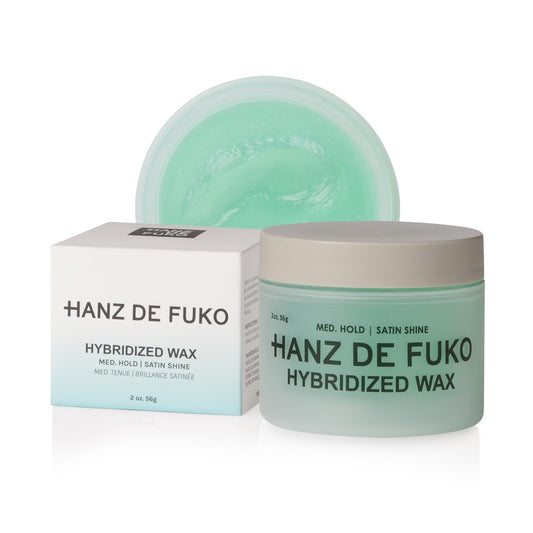 Hanz de Fuko Hybridized Wax – Mediumer Halt, Satin Glanz – Herren Haarstyling Wachs, 56 g
