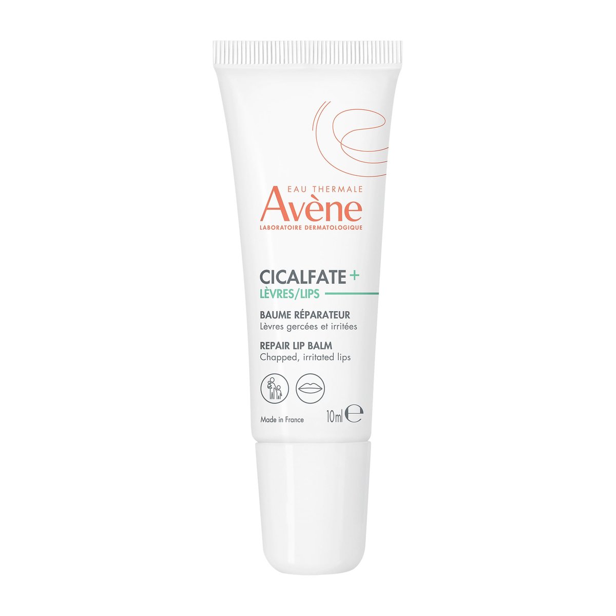 Avène Cicalfate Restorative Lip Cream – Lang anhaltende Feuchtigkeit für trockene, rissige Lippen, schützt die Lippenbarriere, wasserresistent, für Säuglinge, Kinder und Erwachsene, 0,3 Unzen