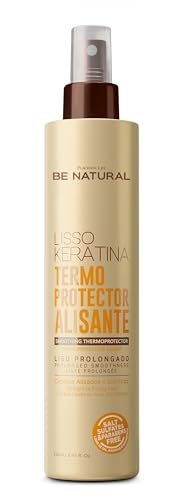 PLACENTA LIFE BE NATURAL LISSO KERATINA Glättender Hitzeschutz für glattes oder krauses Haar – schützt vor Hitze – verlängerte Glätte (250 ml / 8,45 fl oz)