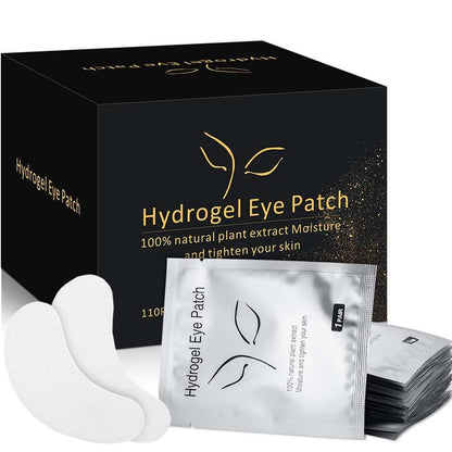 Ocim 100 Paar Hydrogel-Augenpads für Wimpernverlängerungen und Wimpernfärbung – Silber