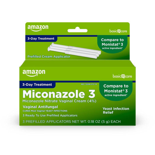Miconazol-Nitrat Vaginalcreme (4 %), 3-Tage-Hefepilzinfektion Behandlung für Frauen mit vorgefüllten Applikatoren, 0,18 Unzen, 3 Stück