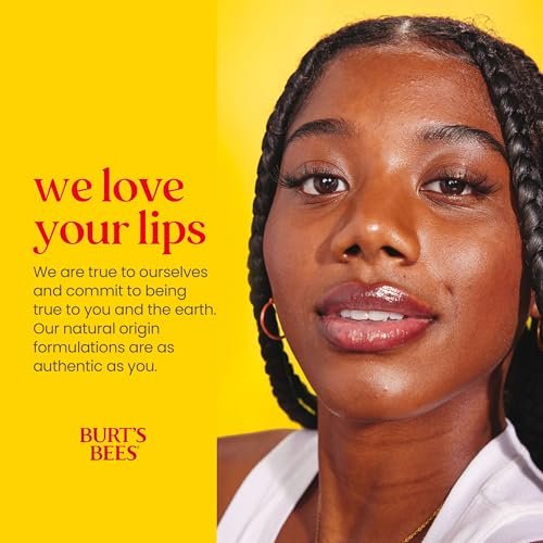 Burt's Bees 100% Natürlicher Feuchtigkeitsspendender Lippenbalsam, Vanille - 4er-Pack