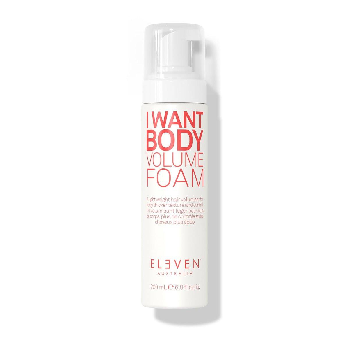 ELEVEN AUSTRALIA I Want Body Volume Foam – Leichter Haarschaum für Volumen, Lift & Textur, für Frauen & Männer, ideal für feines bis mittleres Haar – 200 ml