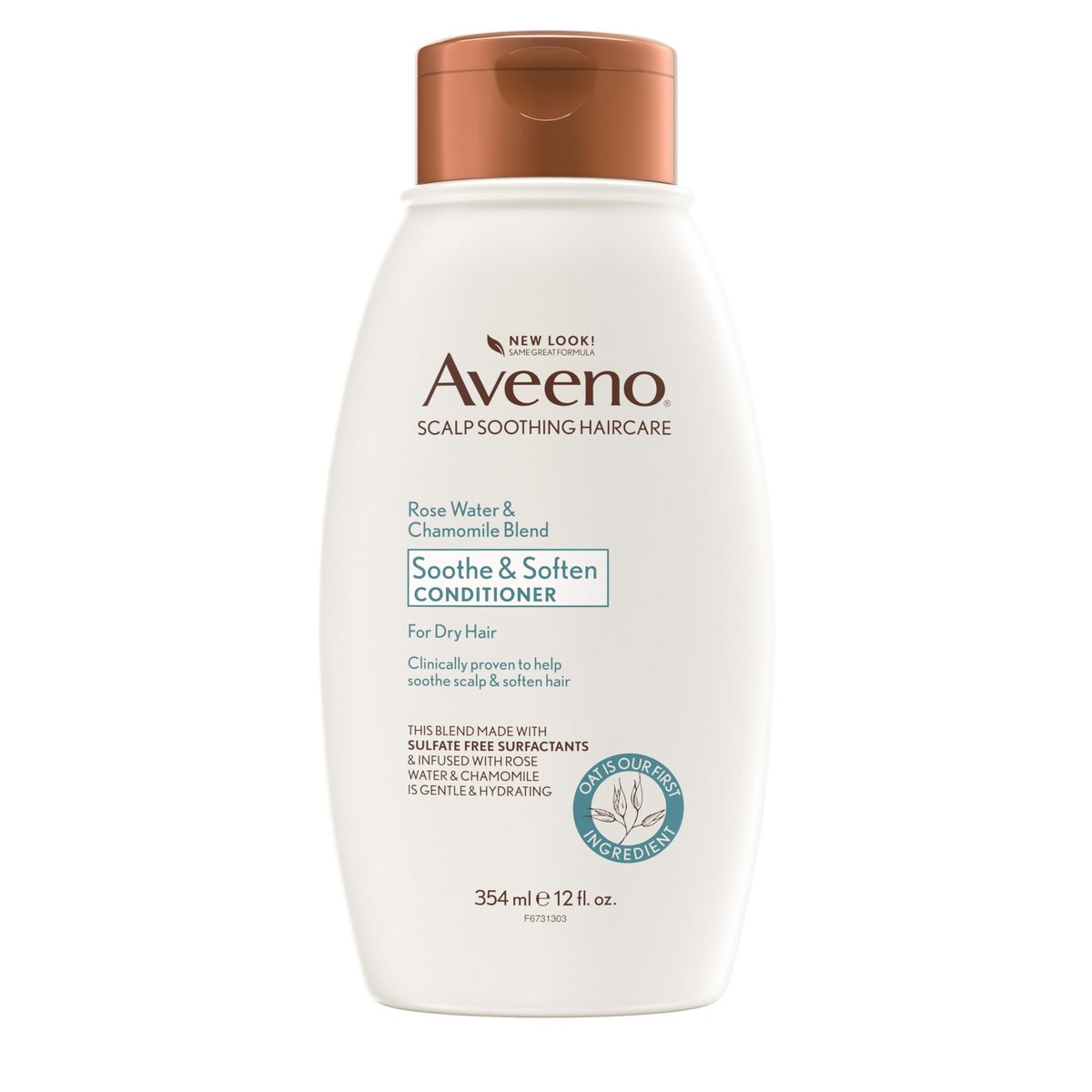 Aveeno Beruhigender Conditioner mit Rosenwasser und Kamille für die Kopfhaut, 355 ml
