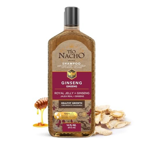 Tio Nacho Ginseng Shampoo mit Gelée Royale – Kräuter-Haarwachstums-Shampoo für stärkeres, gesünderes Haar, Ginseng und natürliche Extrakte für genährtes und revitalisiertes Haar, 414 ml