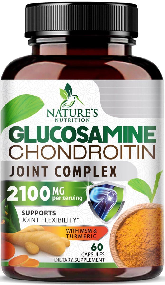 Glucosamin Chondroitin MSM – Dreifach starke Gelenkunterstützung für Mobilität und Knorpel mit Kurkuma & Boswellia – 60 Kapseln