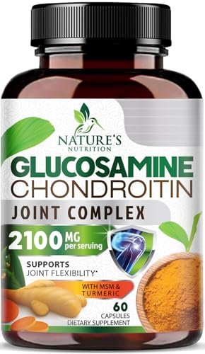 Glucosamin Chondroitin MSM – Dreifach starke Gelenkunterstützung für Mobilität und Knorpel mit Kurkuma & Boswellia – 60 Kapseln