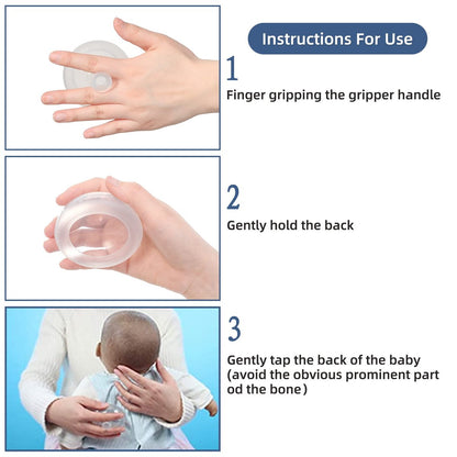 Fanwer Palm Brustpercussionsbecher - CPT-Gerät zur Schleimentfernung, professioneller Handflächenschleimlöser für Atemwegsreinigung (transparent, 1 Stück)