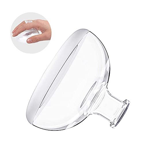 Fanwer Palm Brustpercussionsbecher - CPT-Gerät zur Schleimentfernung, professioneller Handflächenschleimlöser für Atemwegsreinigung (transparent, 1 Stück)