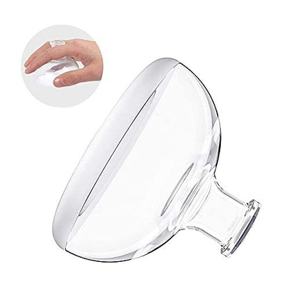 Fanwer Palm Brustpercussionsbecher - CPT-Gerät zur Schleimentfernung, professioneller Handflächenschleimlöser für Atemwegsreinigung (transparent, 1 Stück)
